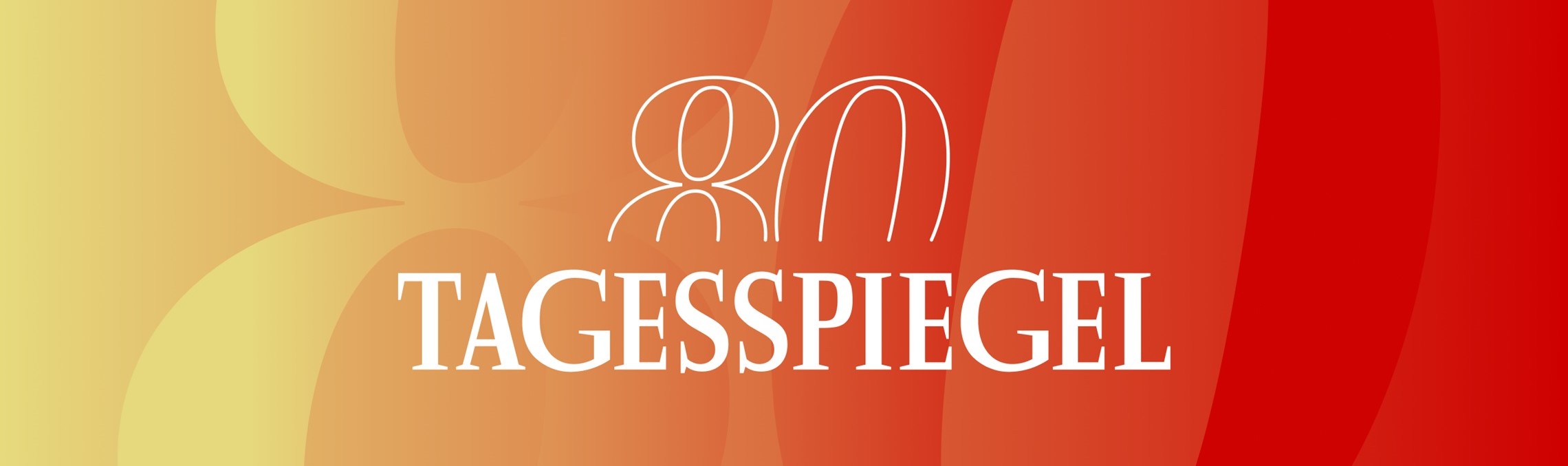 80 Jahre Tagesspiegel Banner